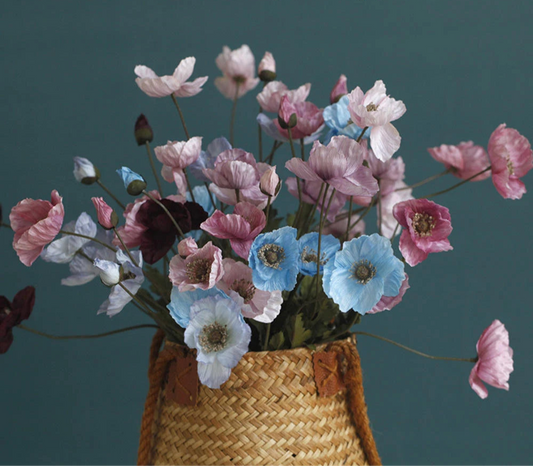 Fleur Artificielle  Pavot en Soie