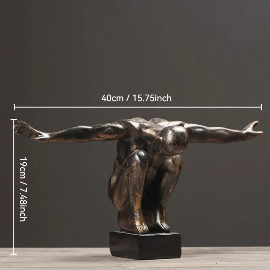 Sculpture d'art corporel Humain