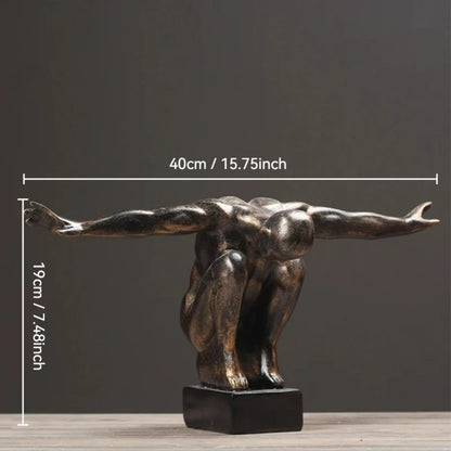 Sculpture d'art corporel Humain