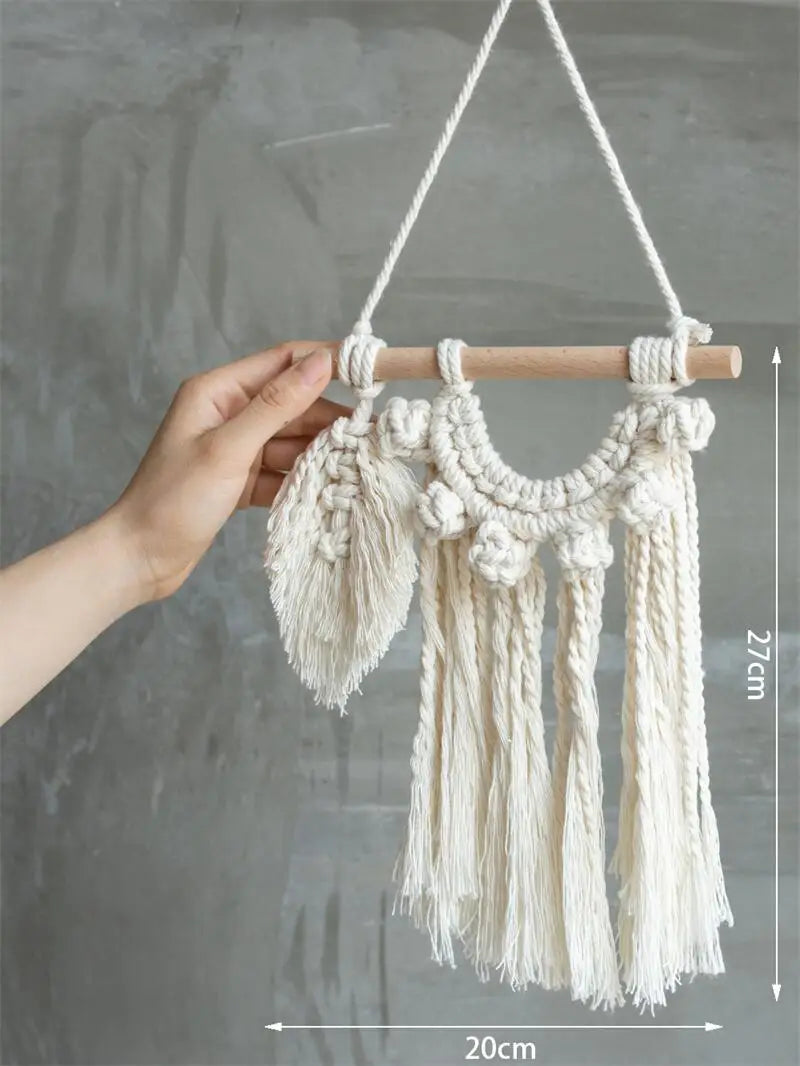 Tenture Murale Nordique en Macramé