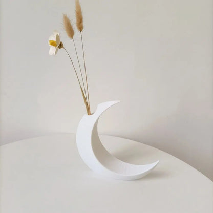 Vase pour Fleurs Séchées en forme de Lune