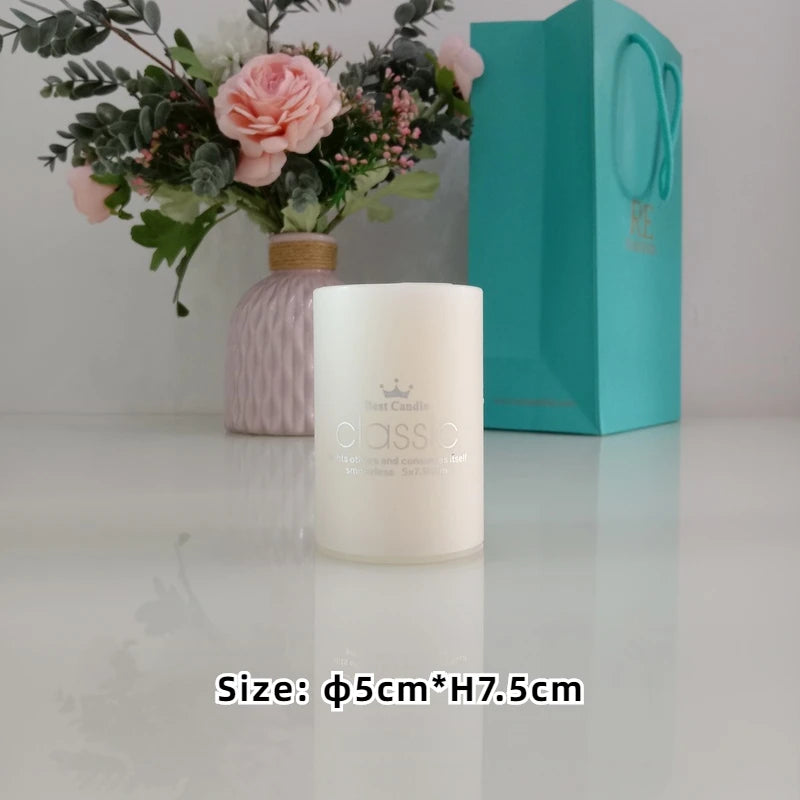 Bougies Pilier Blanc Ivoire