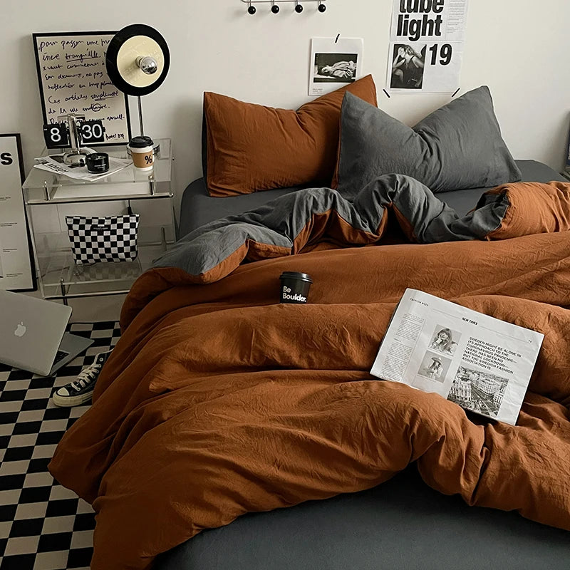 Parure Housse  de Couette en Coton