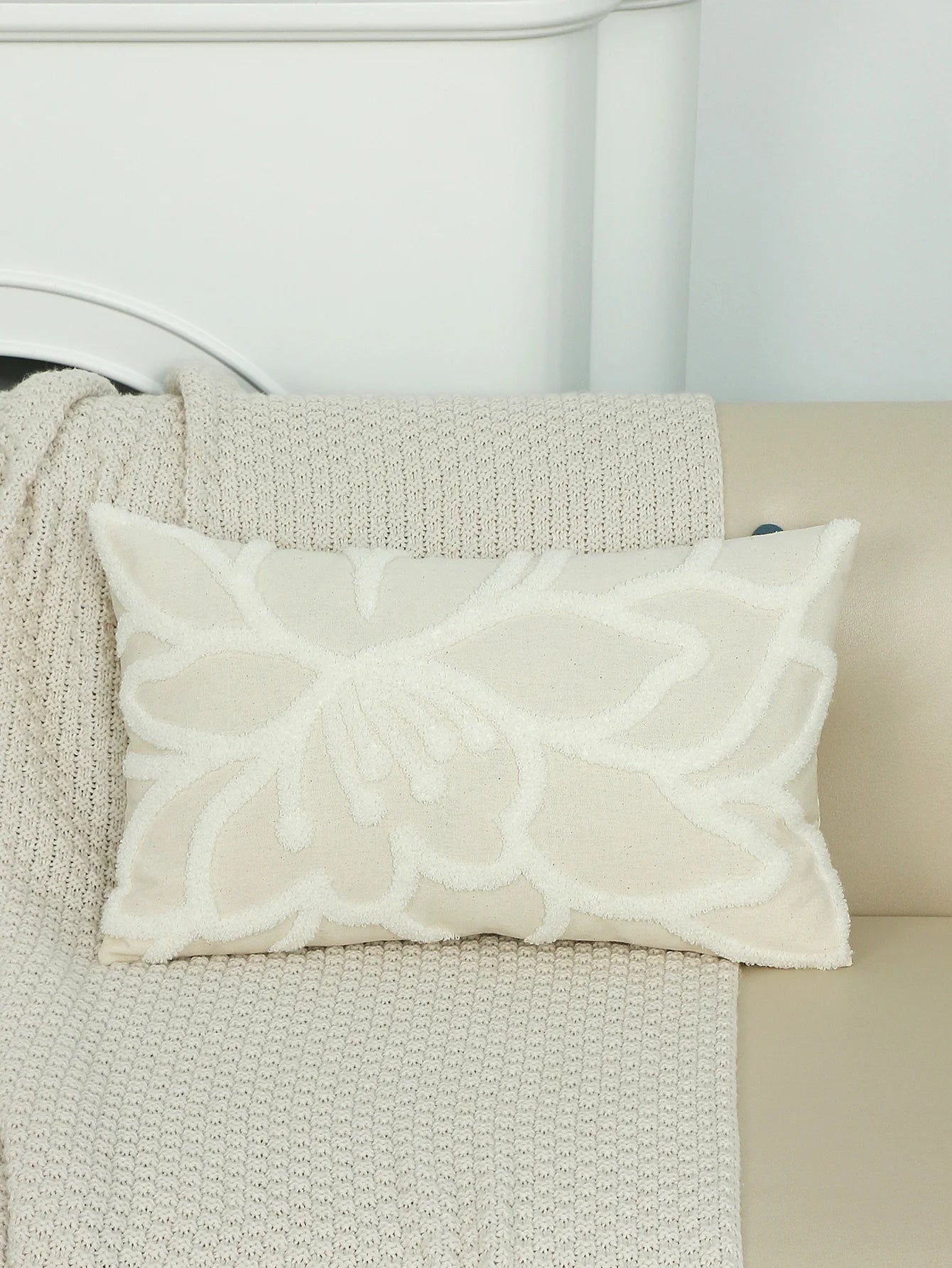 Housse de Coussin en Peluche douce