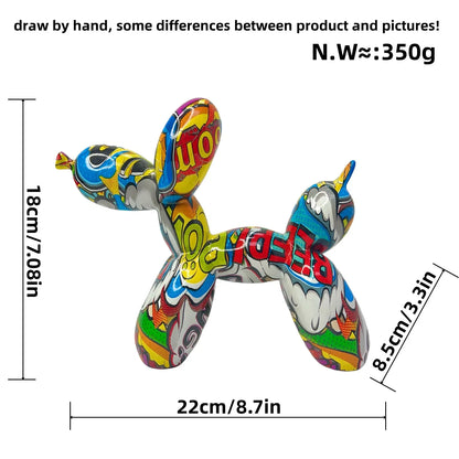 Figurine Chien Ballon Colorée