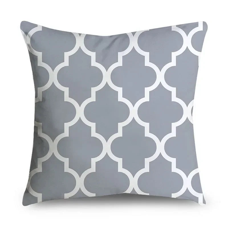 Housse de Coussin Décorative Grise