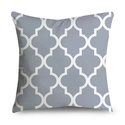 Housse de Coussin Décorative Grise