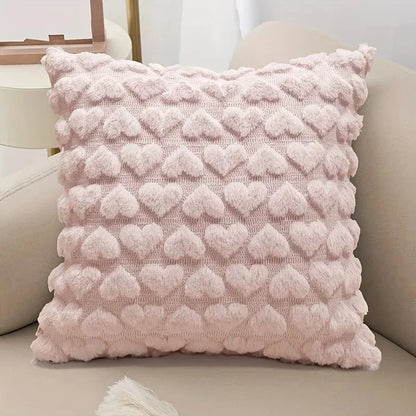 Housse de Coussin à Motif Coeur