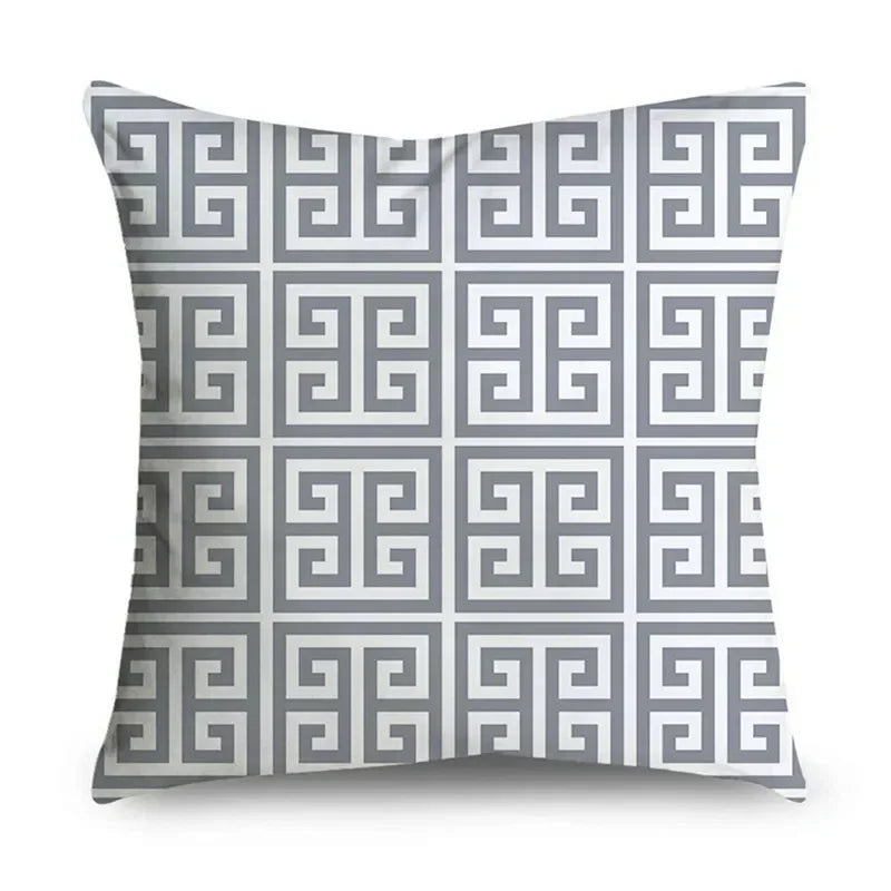 Housse de Coussin Décorative Gris
