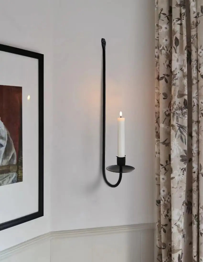 Bougeoir Mural en métal 2 Pièces