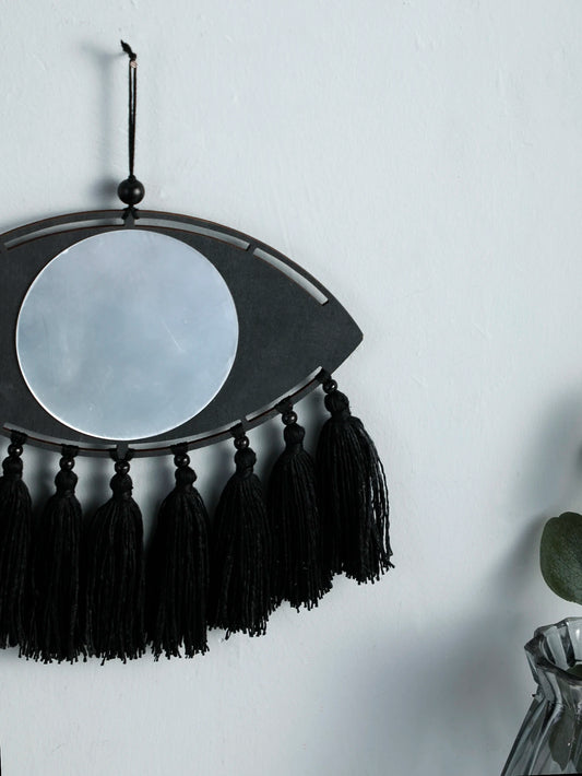 Miroir Décoratif en Macramé