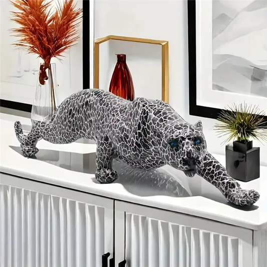 Sculpture Moderne Leopard en Résine