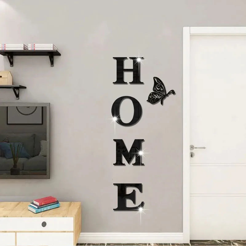 Autocollant  Mural Décoratif HOME