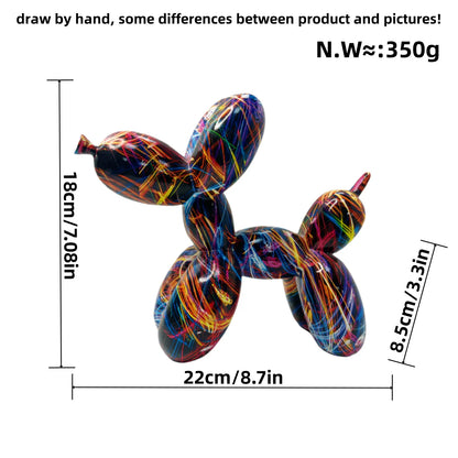 Figurine Chien Ballon Colorée