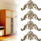 Applique Sculptée en Bois Autocollante