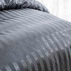 Parure Housse de couette rayée en Satin