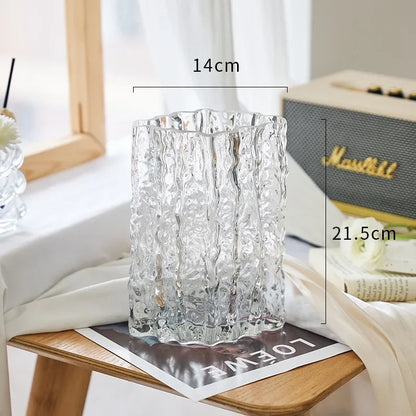 Vase en Verre Glacier Transparent
