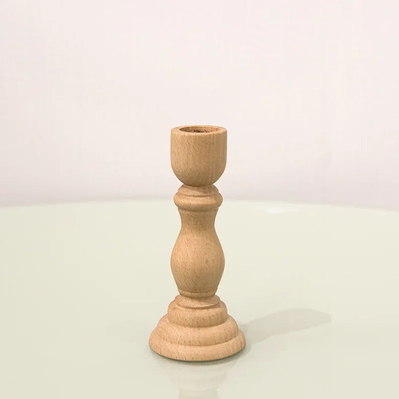 Bougeoir en Bois fait  à la main