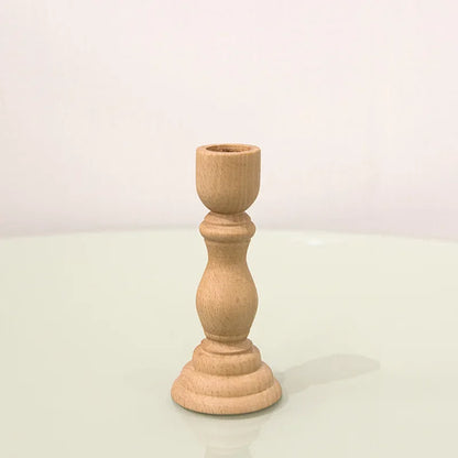 Bougeoir en Bois fait  à la main