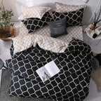 Parure de Lit Noir et Blanc