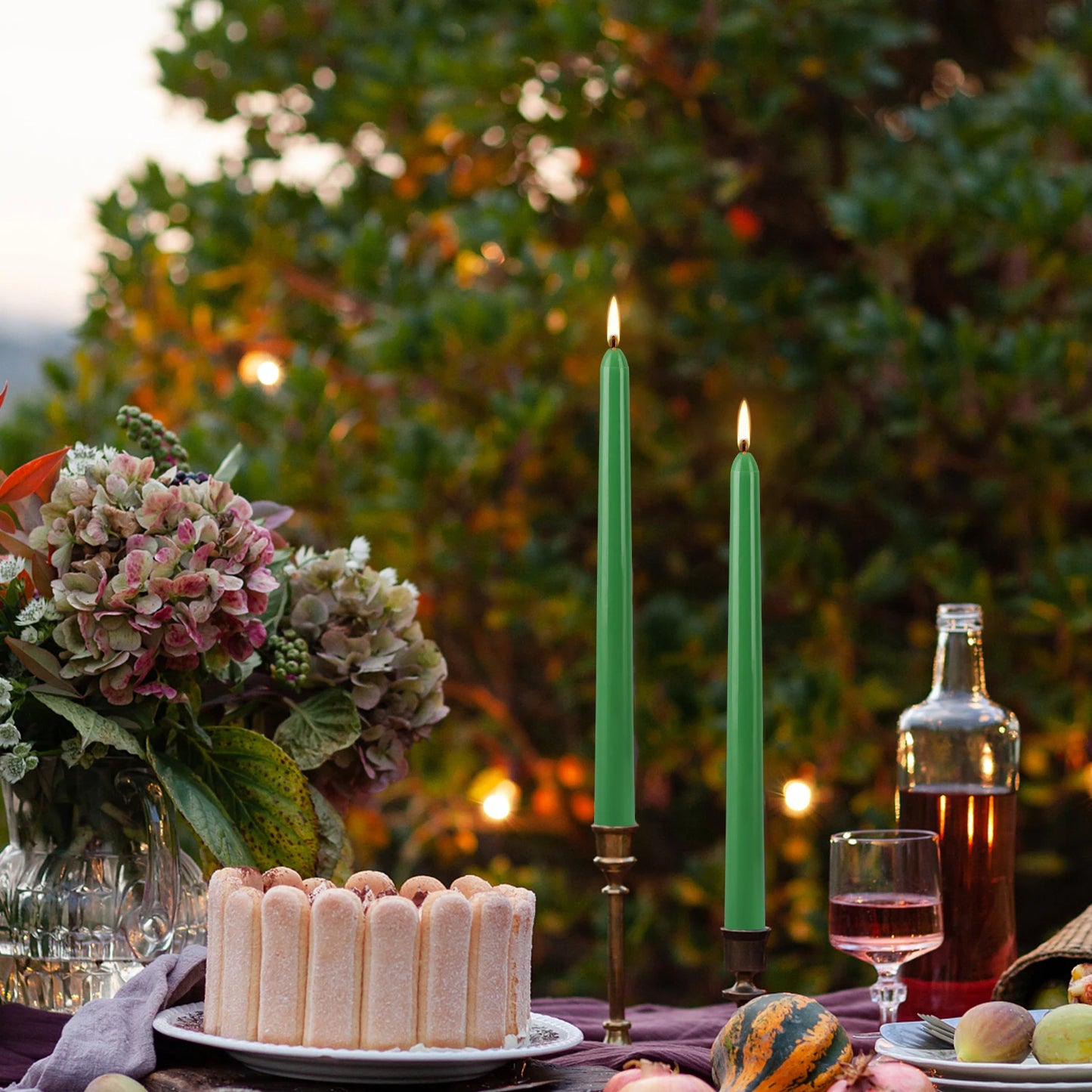 Bougie Chandelier Verte