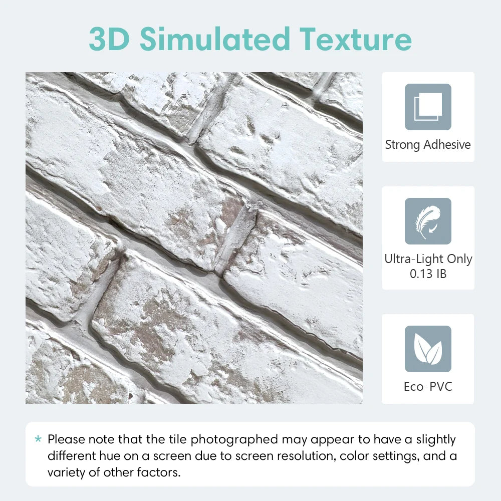 Revêtement  Mural 3D effet brique