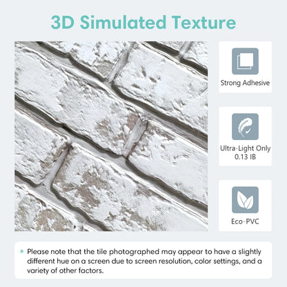 Revêtement  Mural 3D effet brique