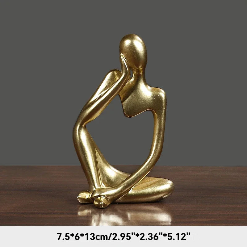 Statue abstraite du Penseur