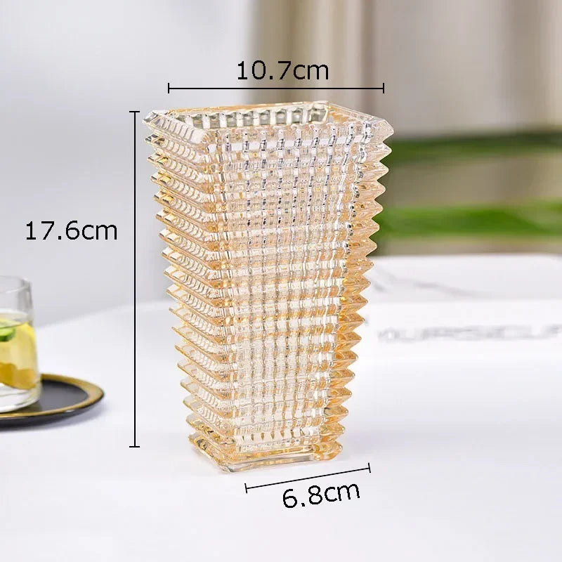 Vase en Cristal Transparent