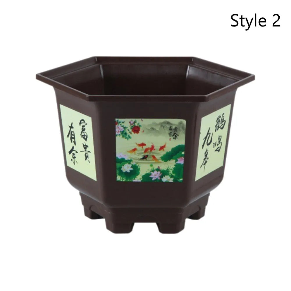 Pot de Fleur Hexagonal