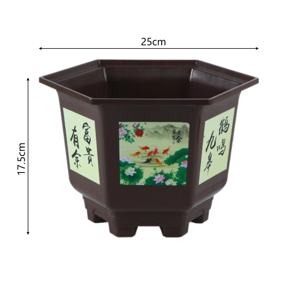 Pot de Fleur Hexagonal