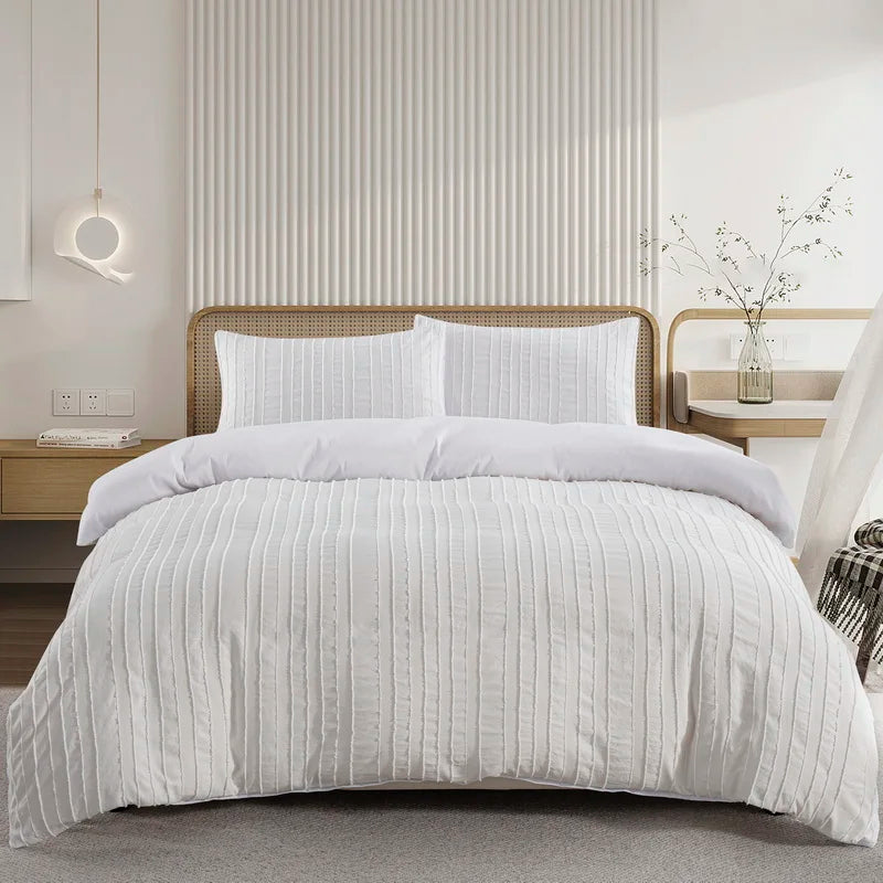 Parure Housse de Couette Brodée