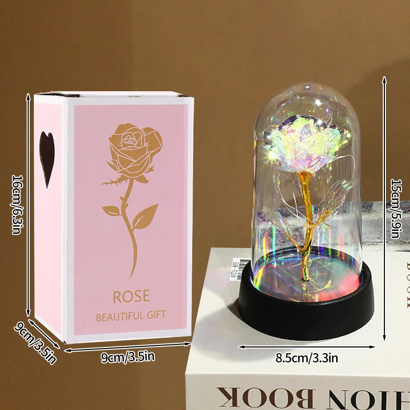 Fleur Artificielle Rose Led