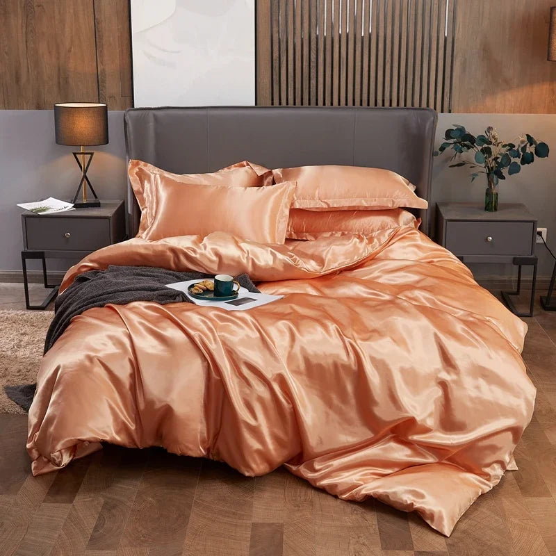 Parure Housse de Couette en Satin