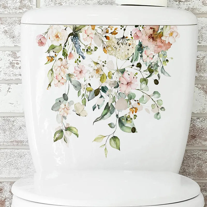 Autocollant Mural Plante WC