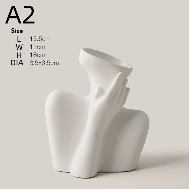 Vase en Céramique Sculpturale