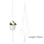 Macramé Mural Porte plantes - Paniers suspendus