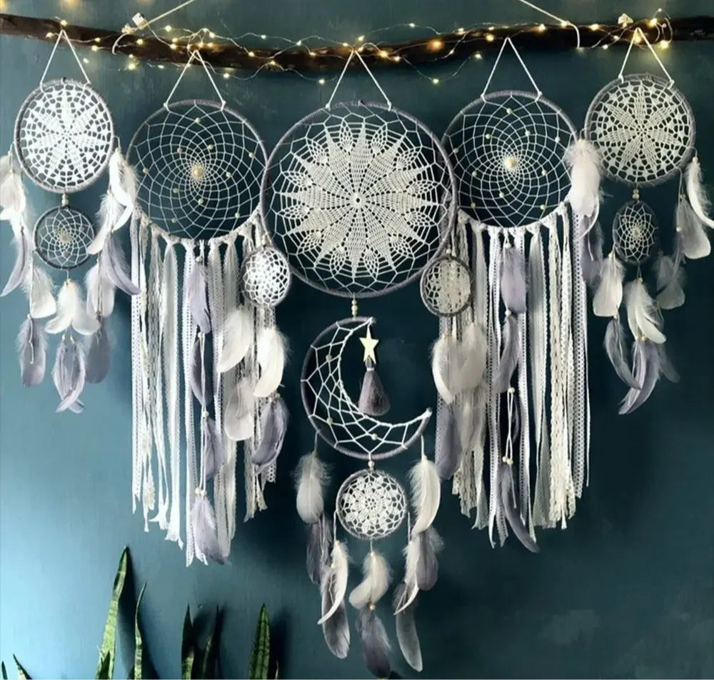 Macramé Murale Attrape-Rêves Bohèmes