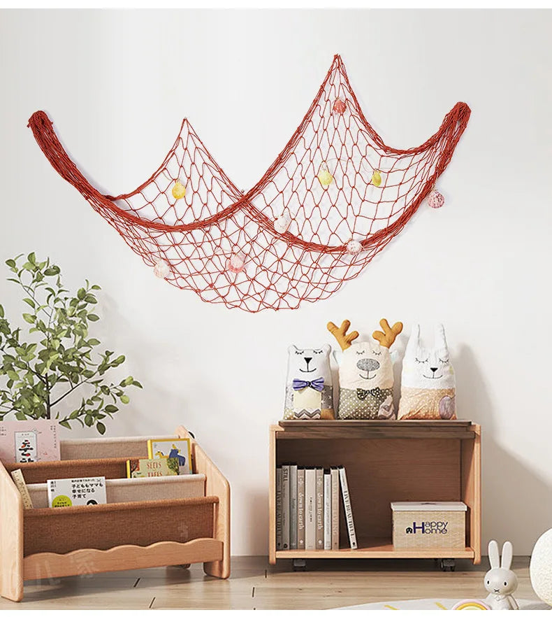 Filet de Pêche Suspendue Décoration Intérieure