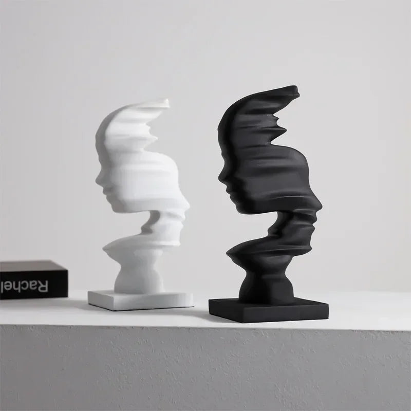 Sculpture abstrait en Résine