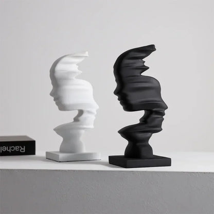 Sculpture abstrait en Résine