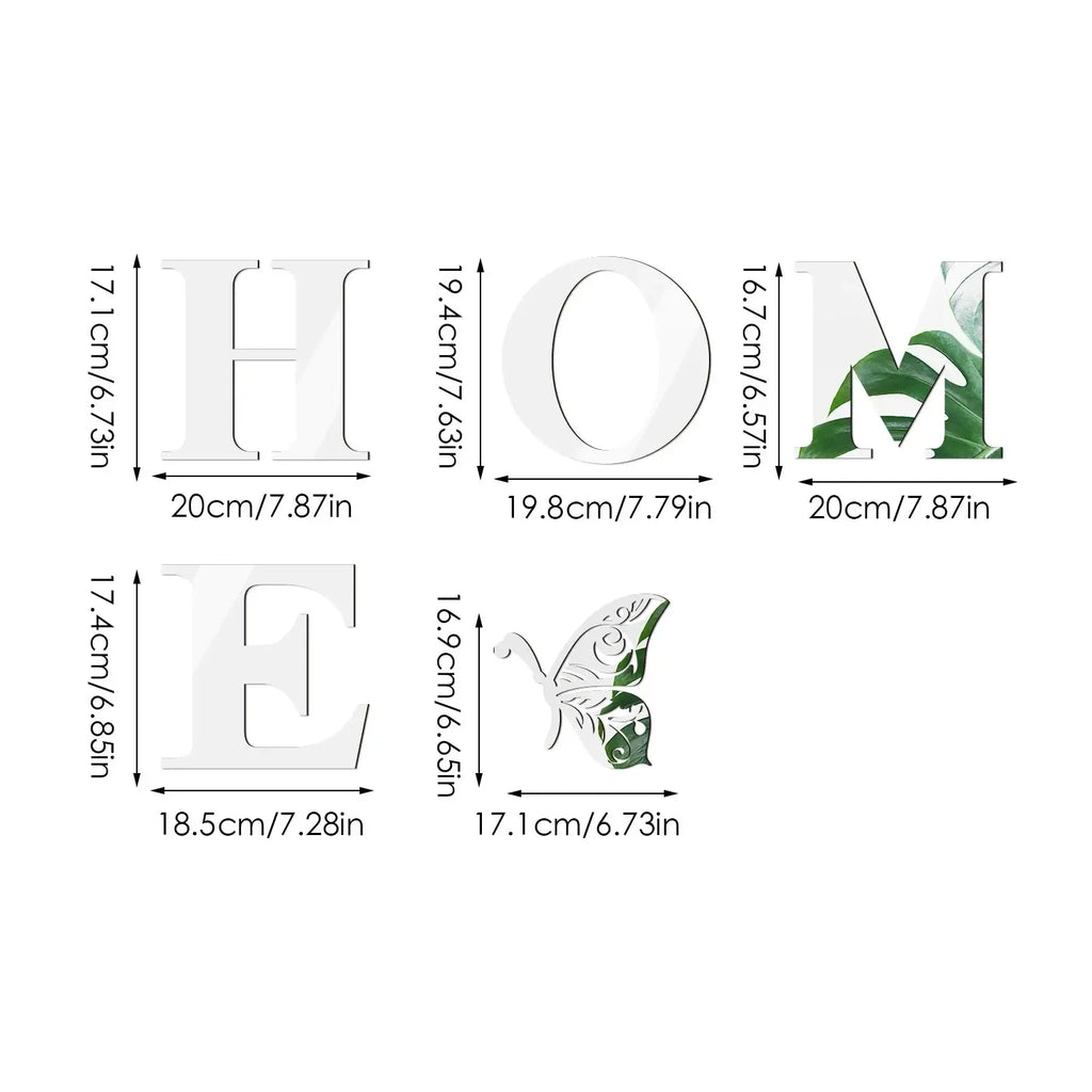 Autocollant  Mural Décoratif HOME