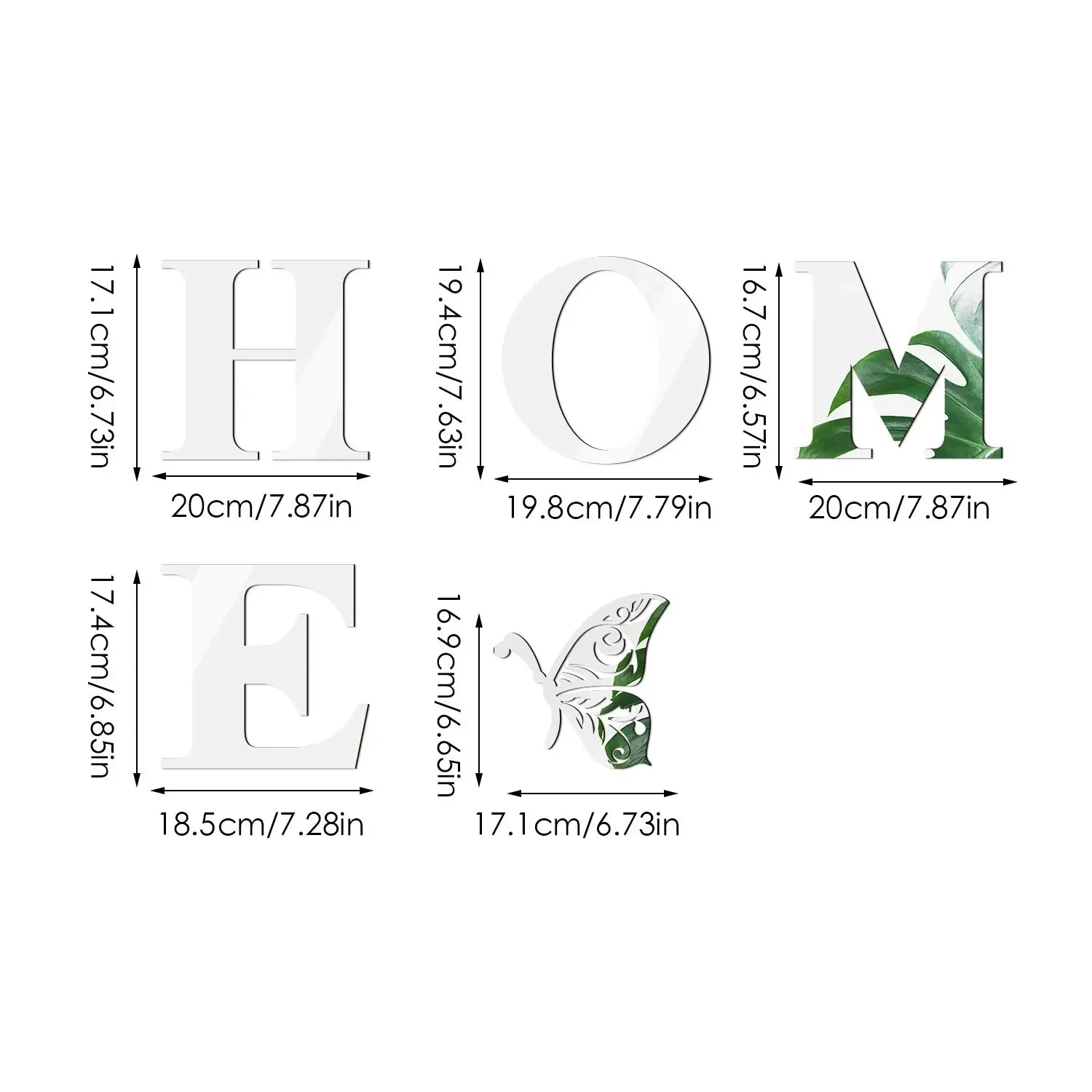 Autocollant  Mural Décoratif HOME