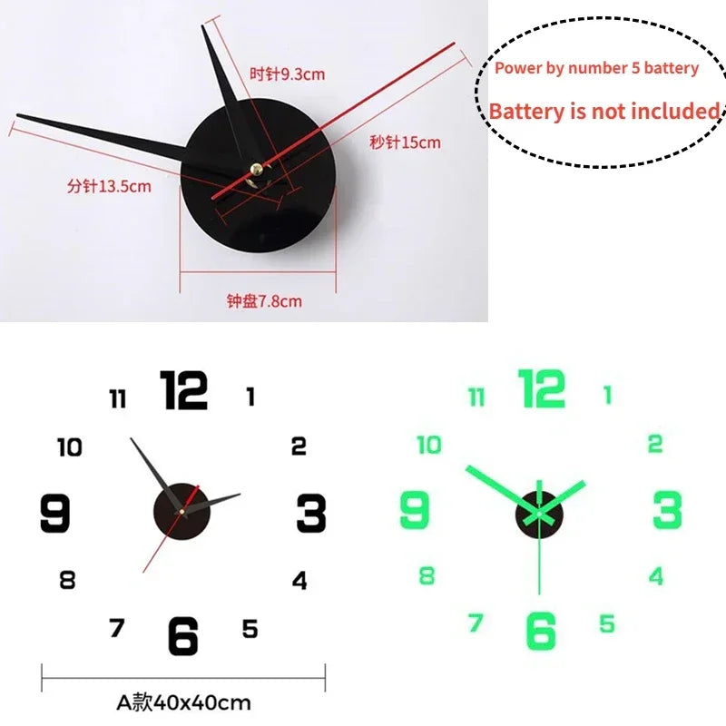 Horloge Murale Lumineuse