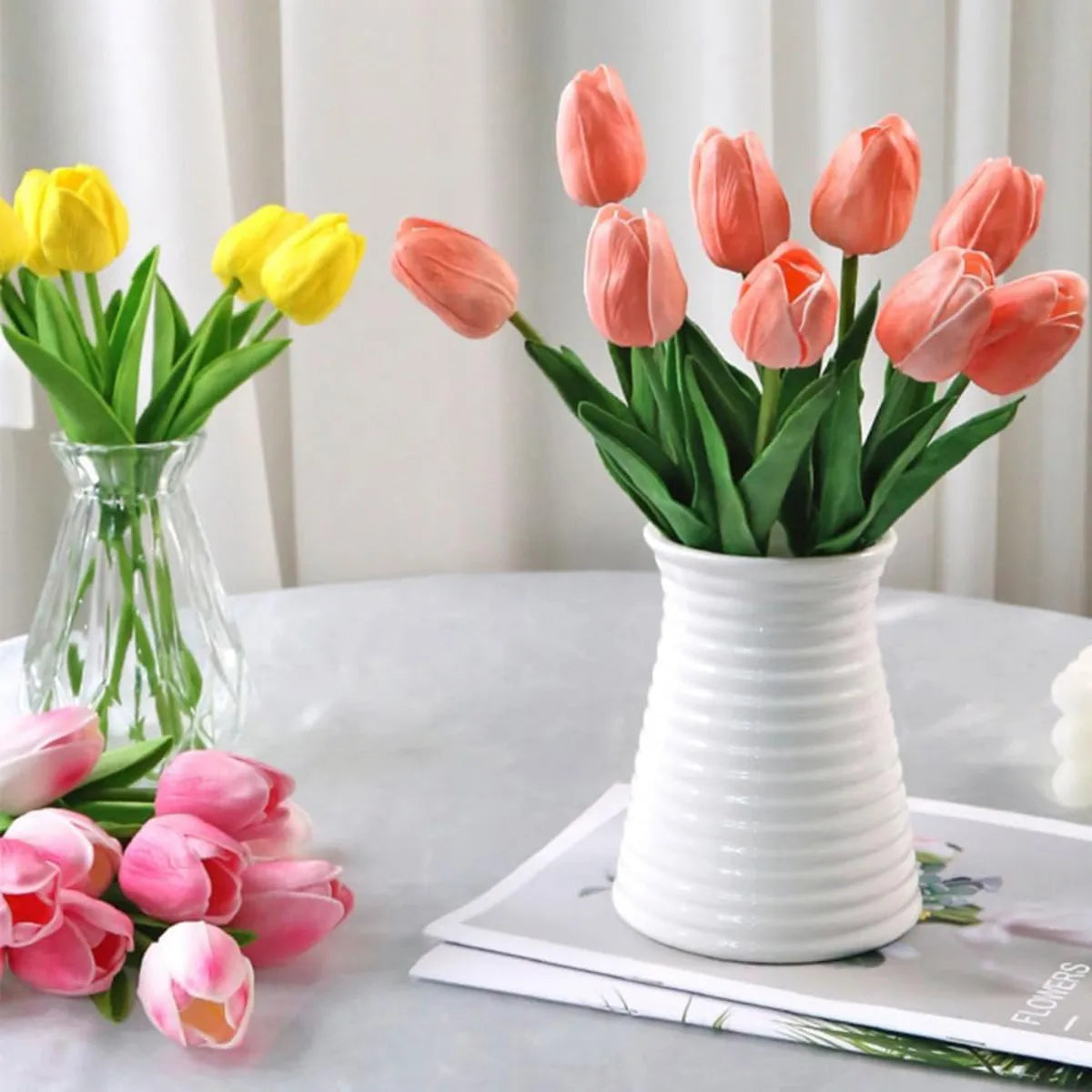 Fleur Artificielle Bouquet de Tulipe
