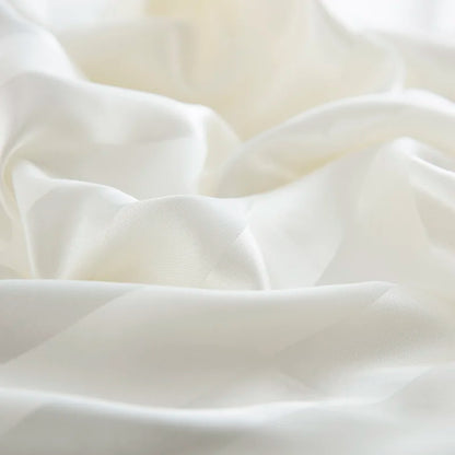Parure Housse de couette rayée en Satin
