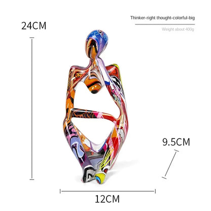 Statue de Penseur Graffiti