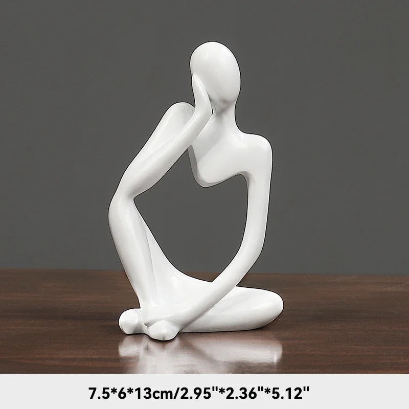 Statue abstraite du Penseur