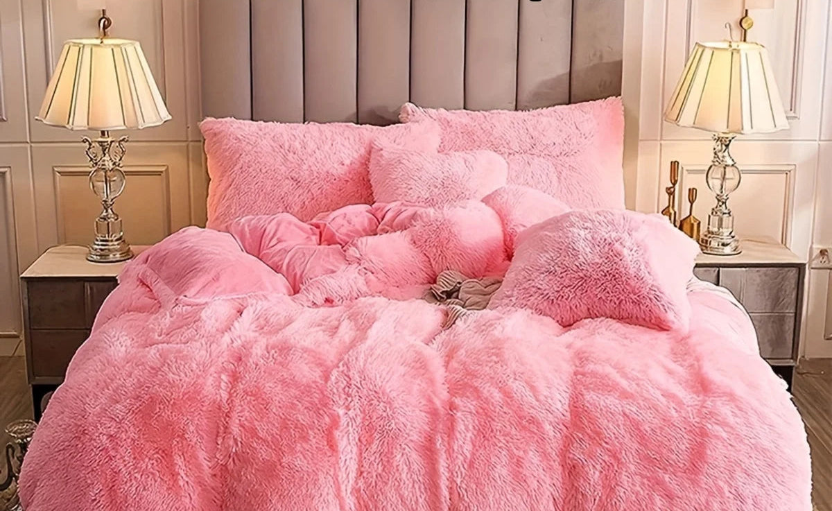 Housse de Couette Luxueuse en Peluche