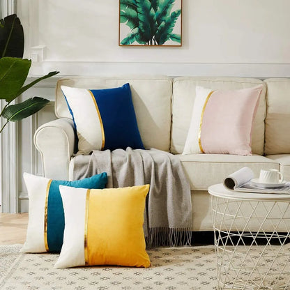 Housse de Coussin Décorative velours